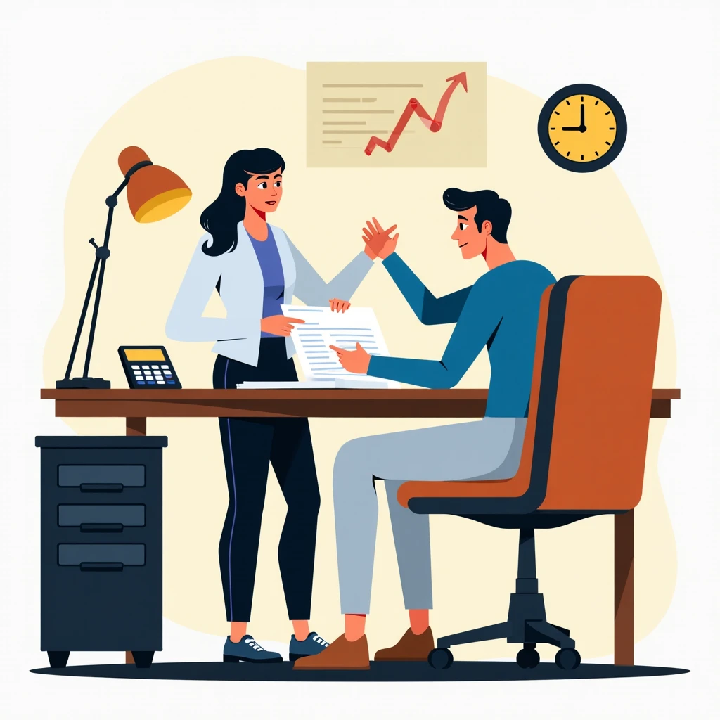 Mid-level finance job setting