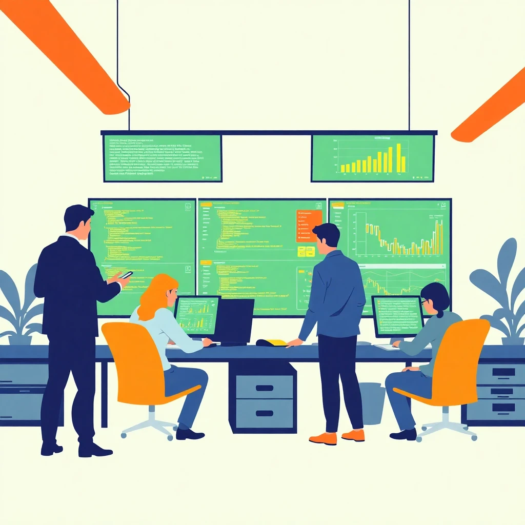 IT professionals collaborating