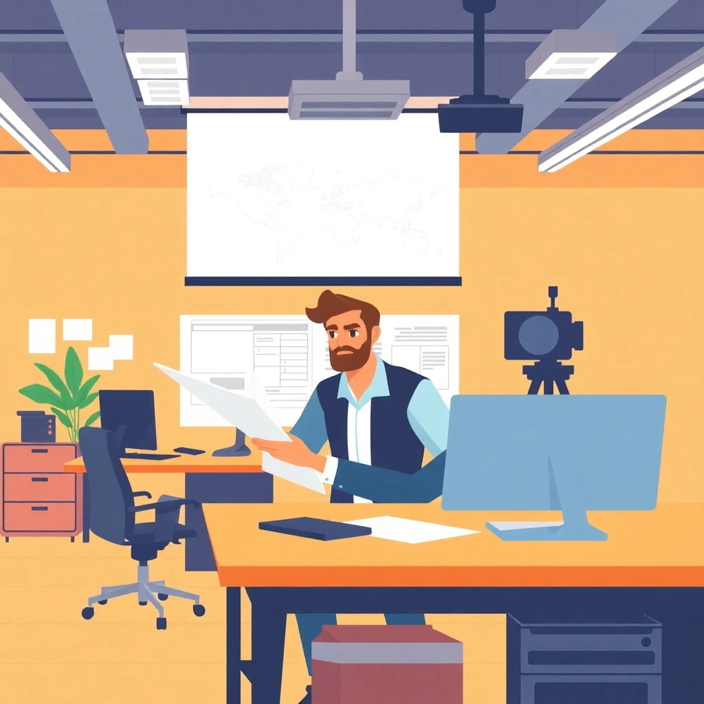 Gerente de proyecto en acción