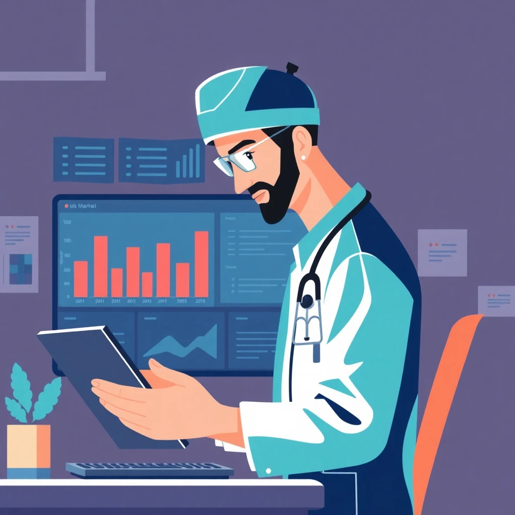 Analyzing job market trends in healthcare