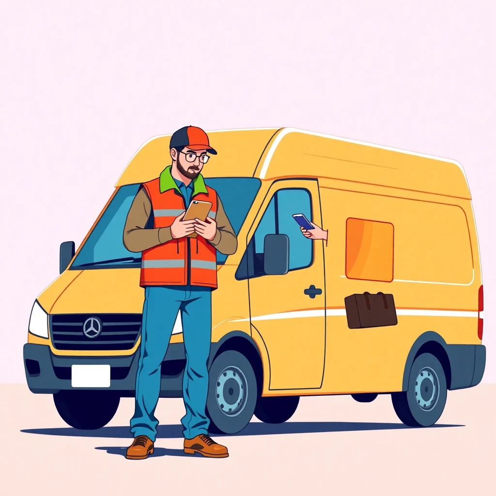 Delivery worker planning route