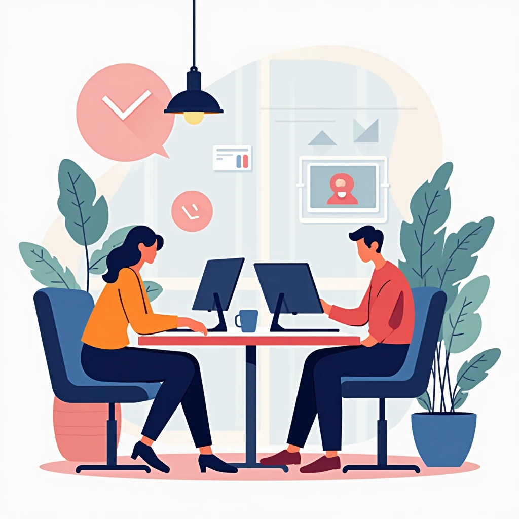 Oficina híbrida moderna