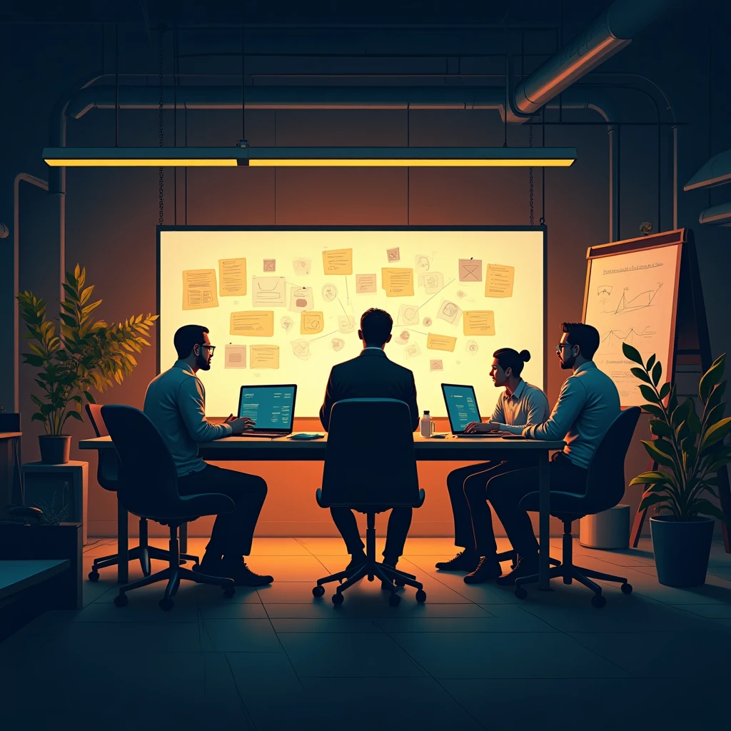 Tech project management team