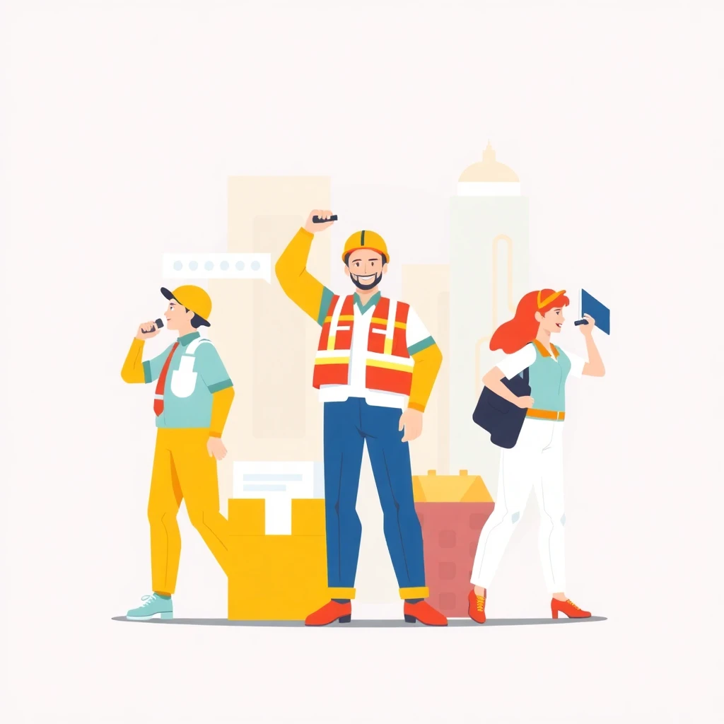 倉庫のチームワーク