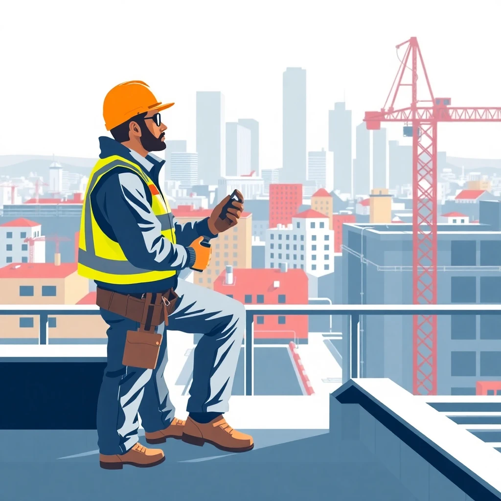 Pause sur le chantier