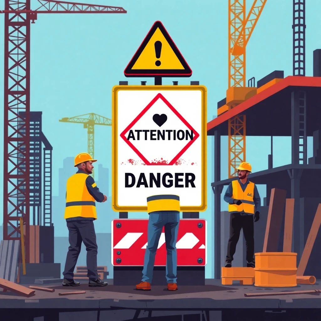 Attention sur le chantier