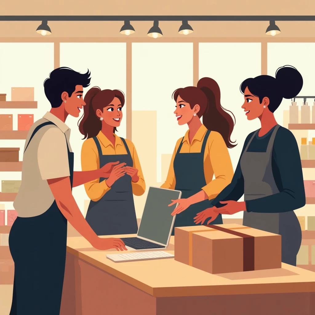 Trabajo en equipo en el sector retail