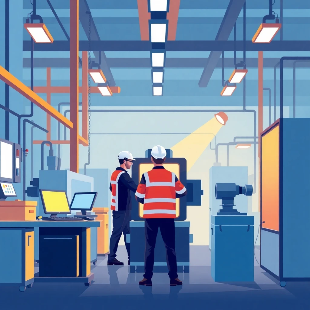 High-tech manufacturing facility
