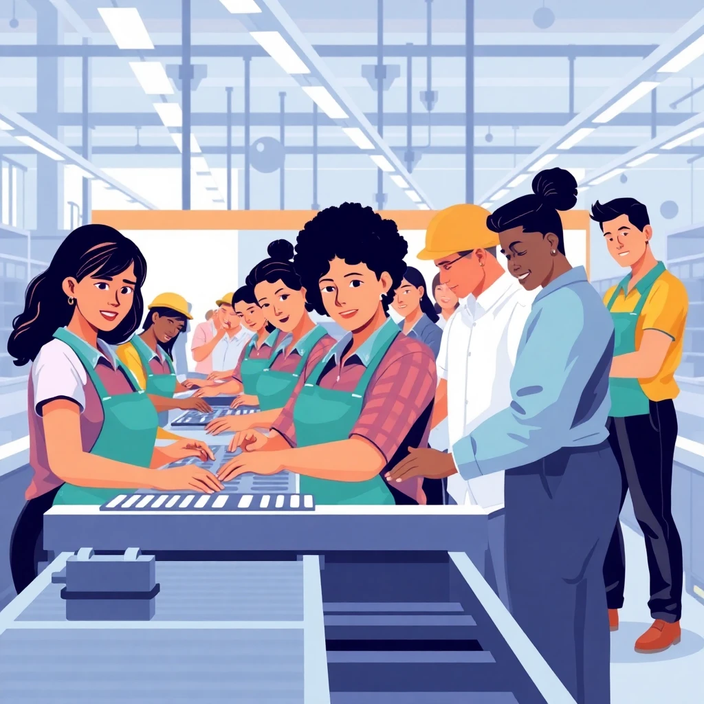 Collaborative manufacturing team