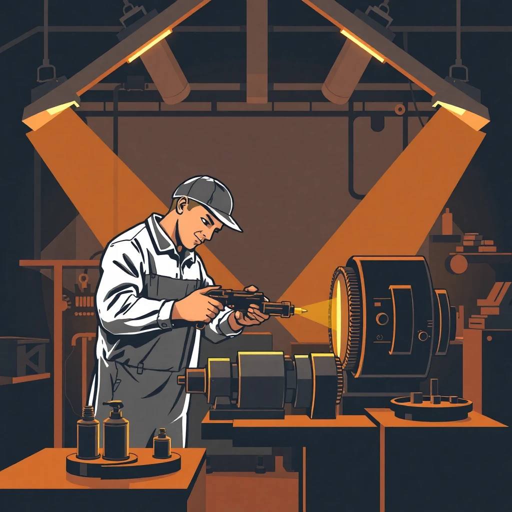 Experienced technician at work