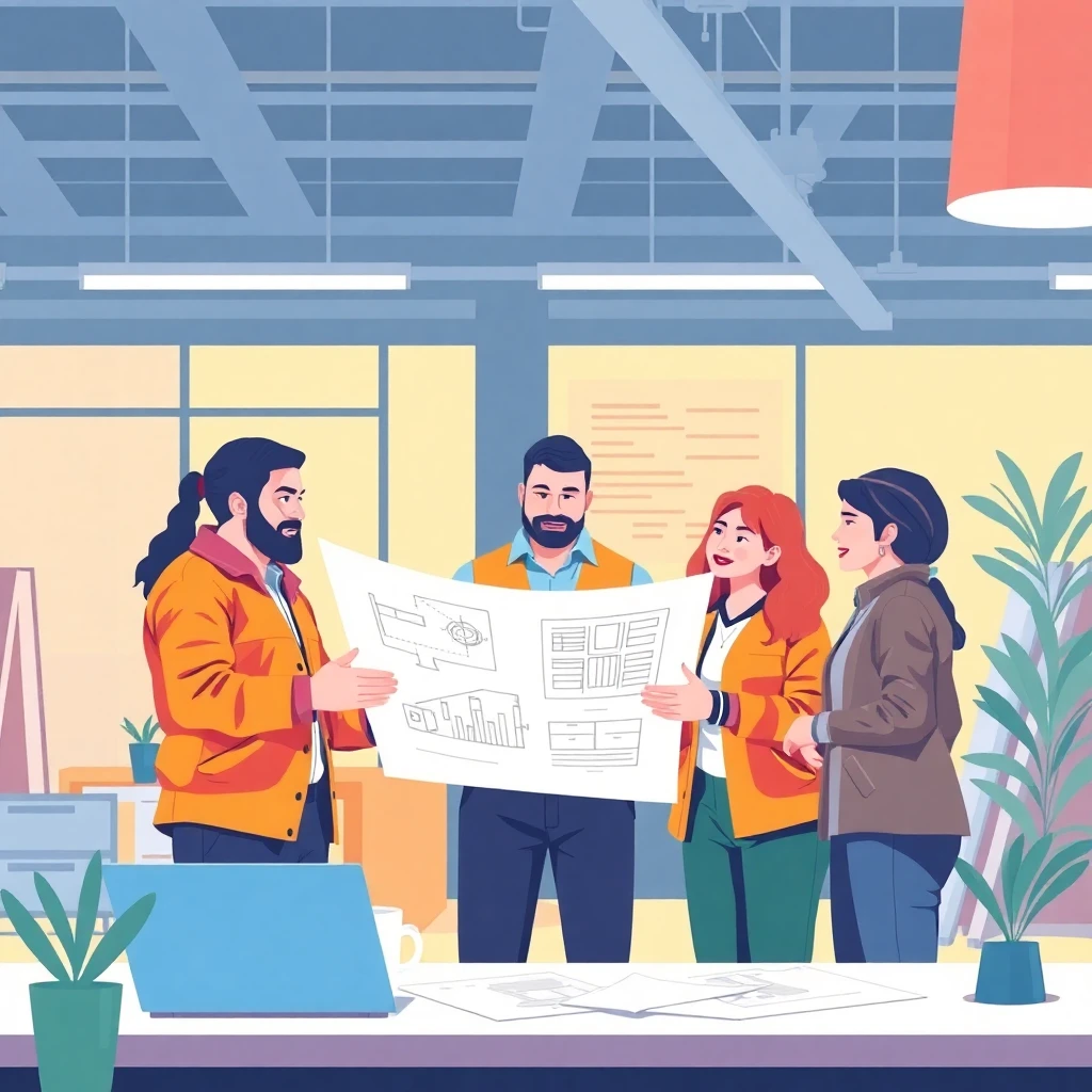 Electrical supervisor leading a team