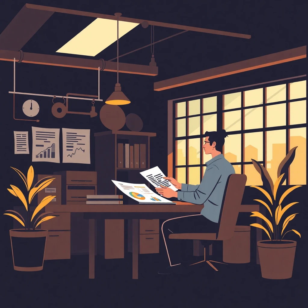 Finance Officer in a restaurant setting