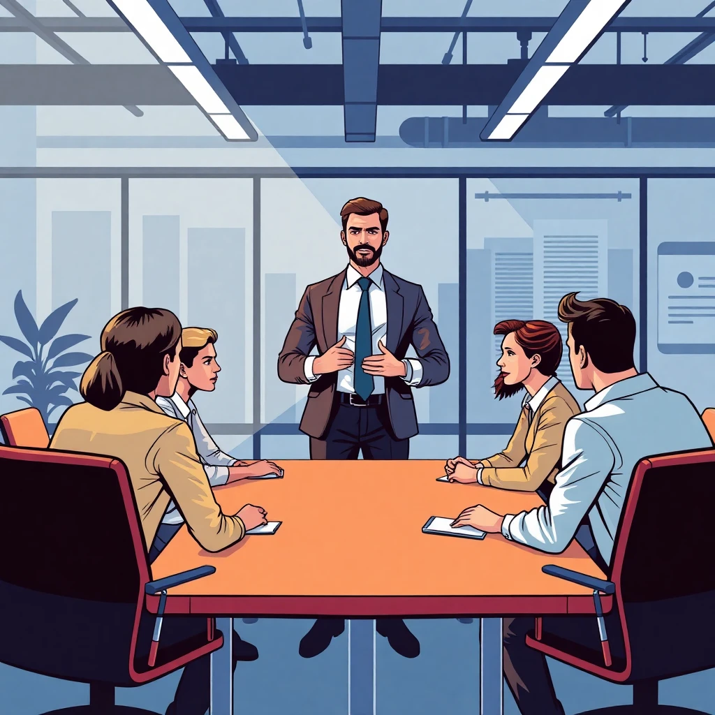 High-level management meeting