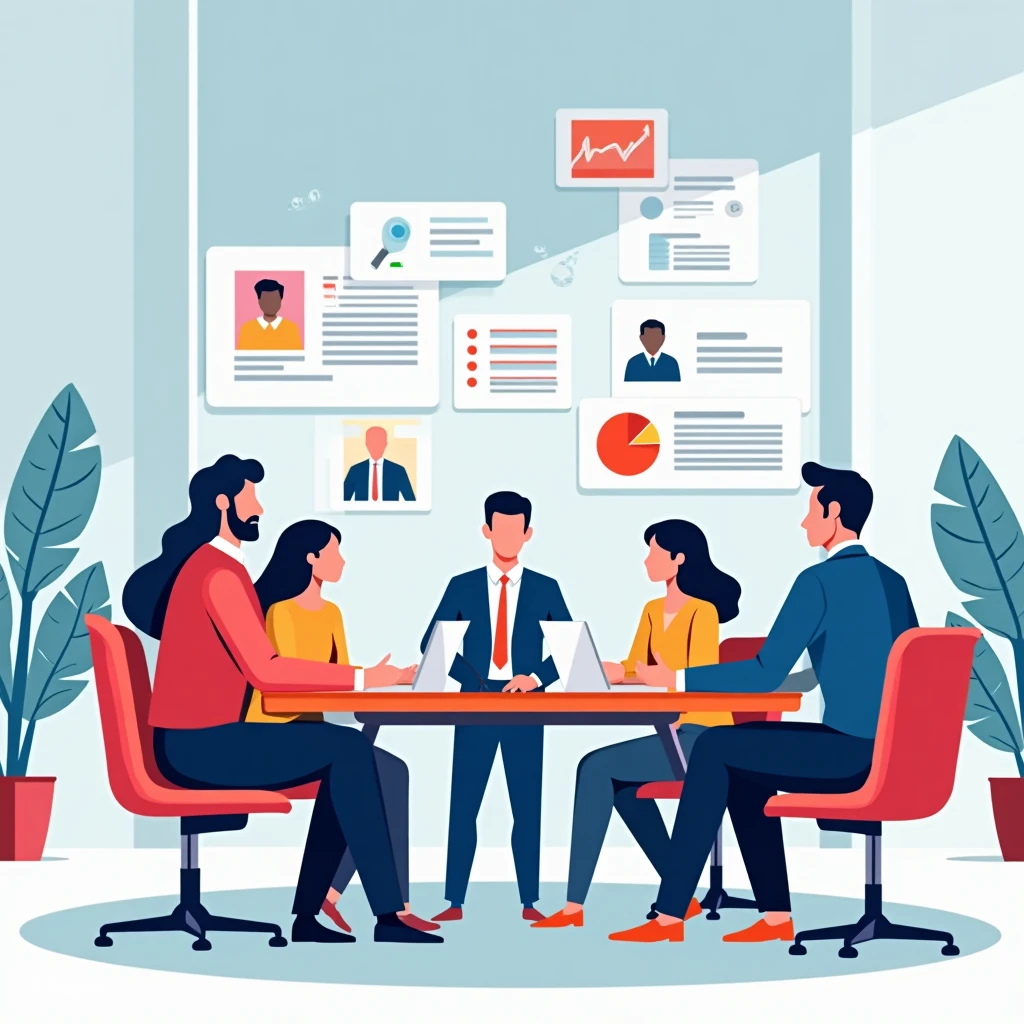 Team strategy meeting