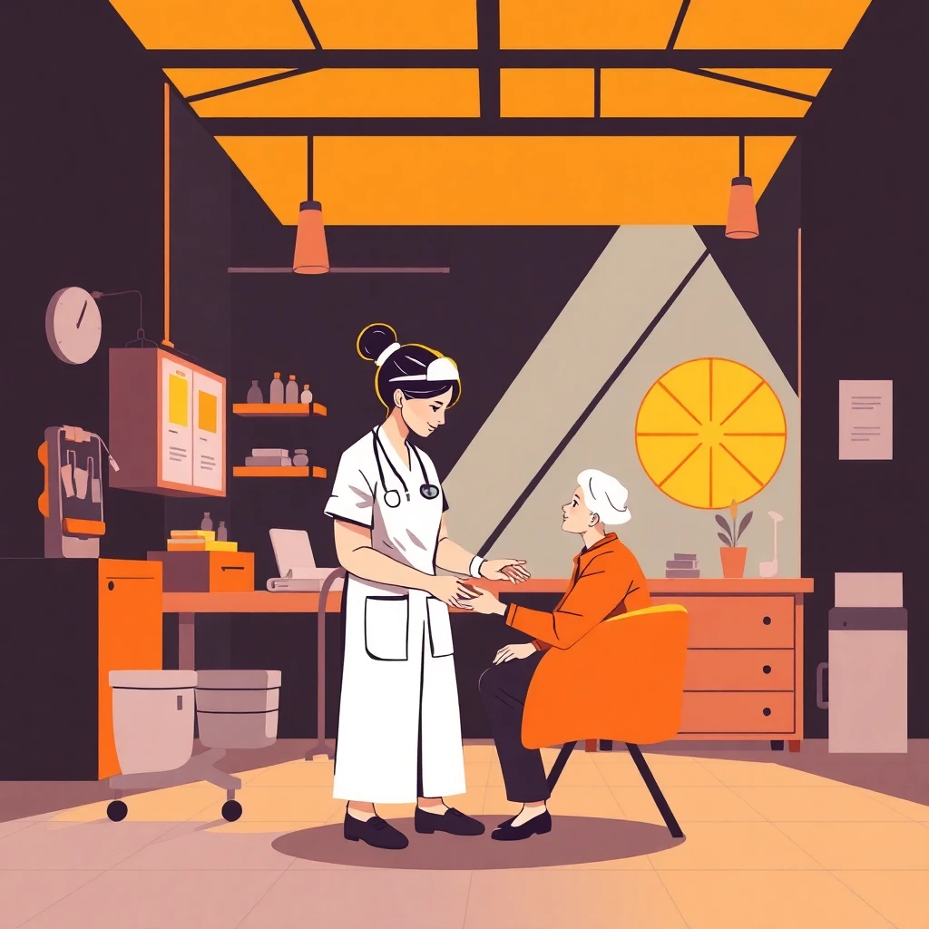 Nurse in a patient care setting