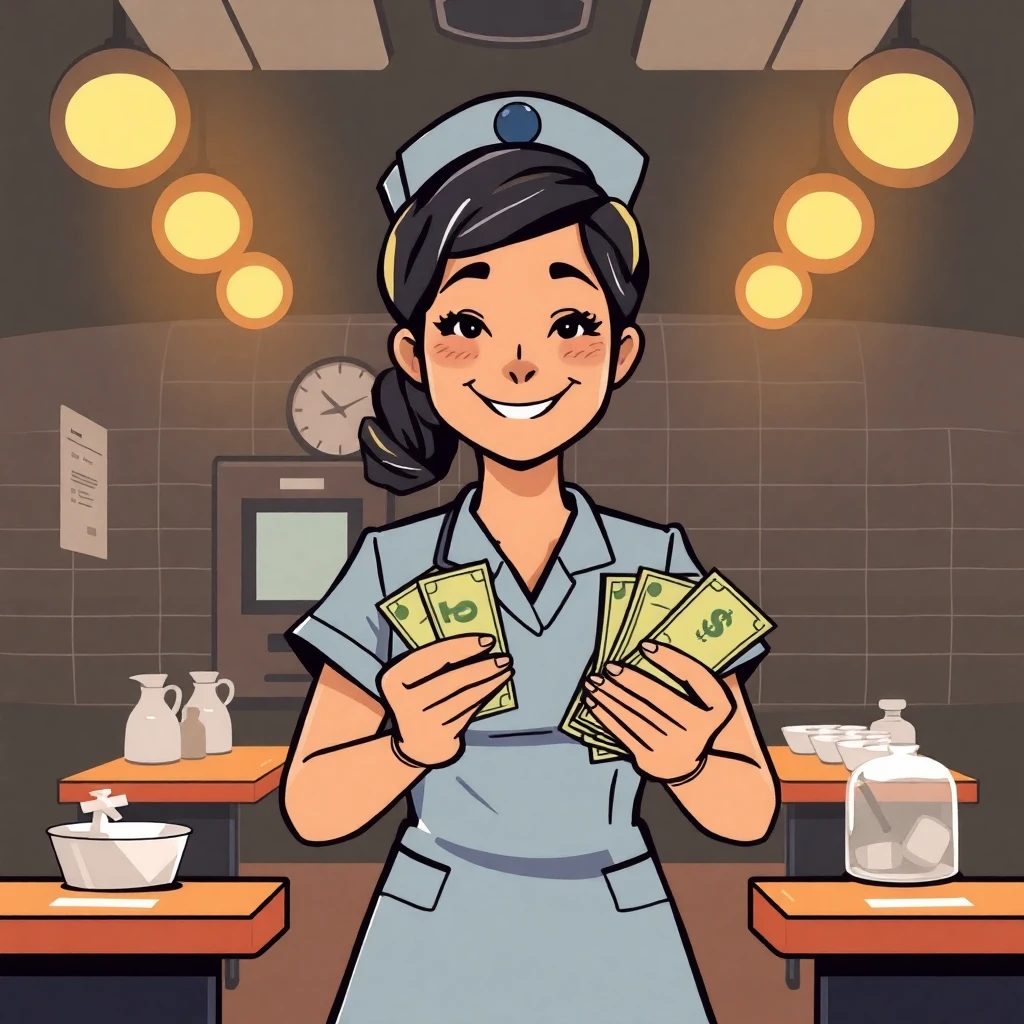Nurse with high earnings