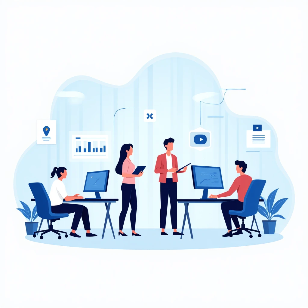 On-site office jobs in action