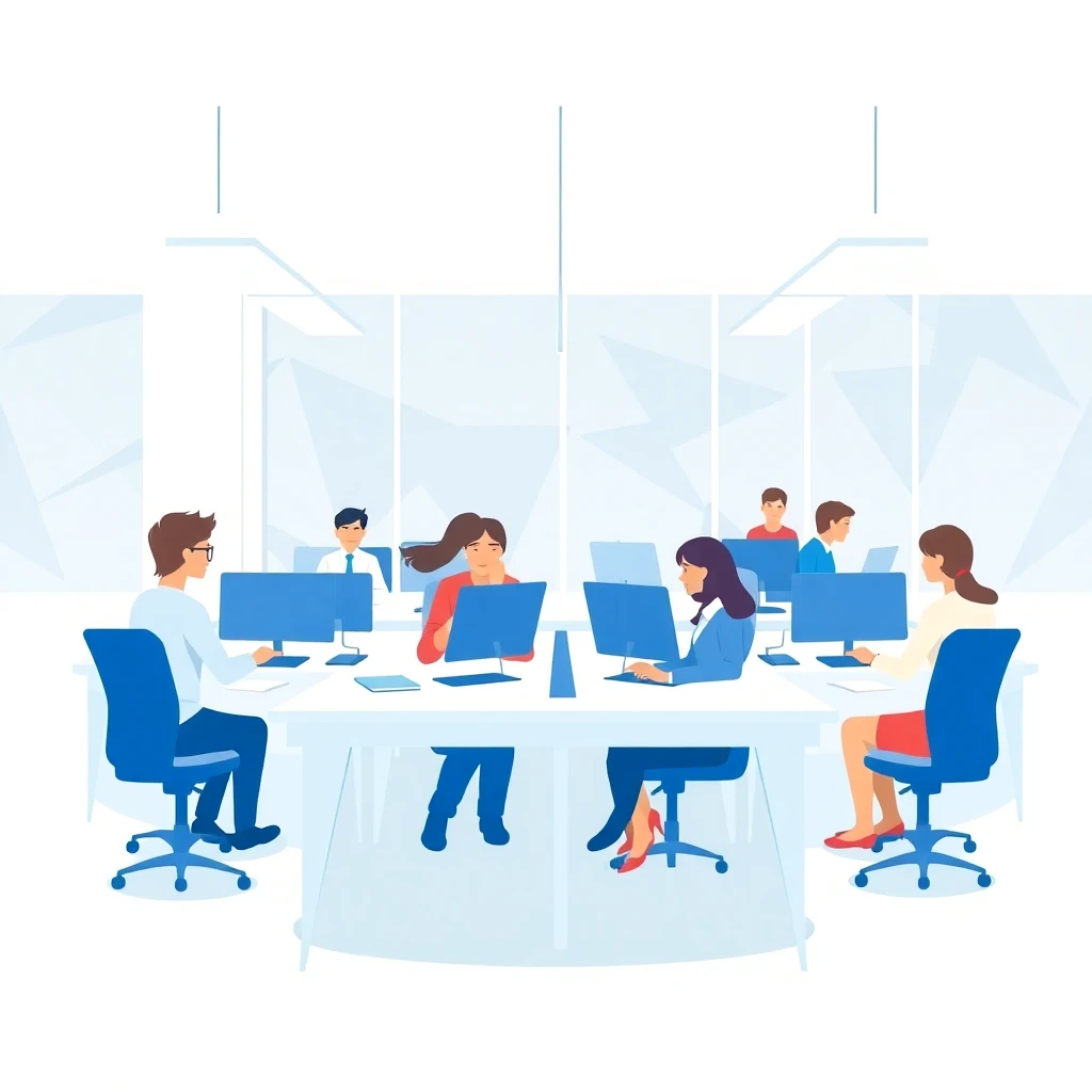 Modern office environment