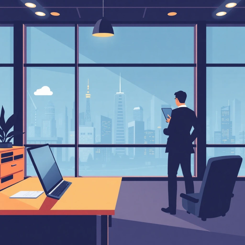 Modern office setting