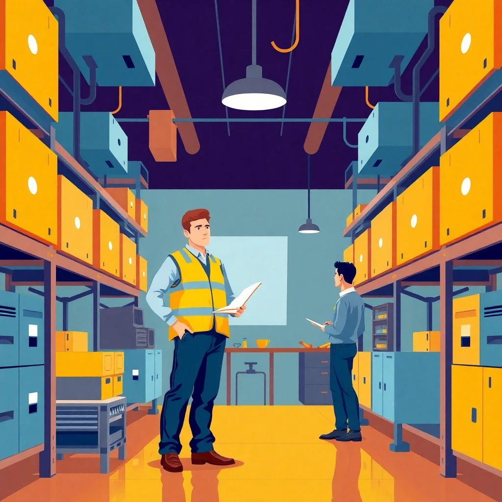 Supervisão em armazém