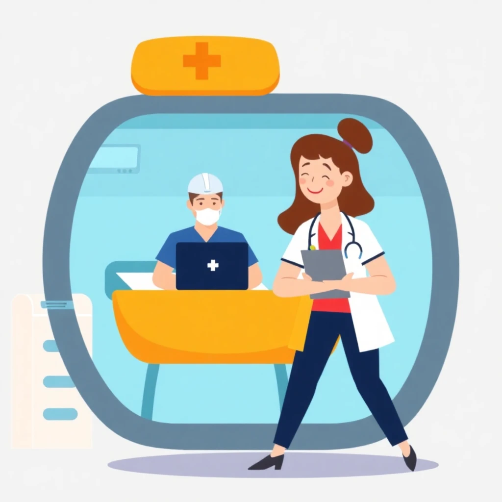 Krankenschwestern im Krankenhaus