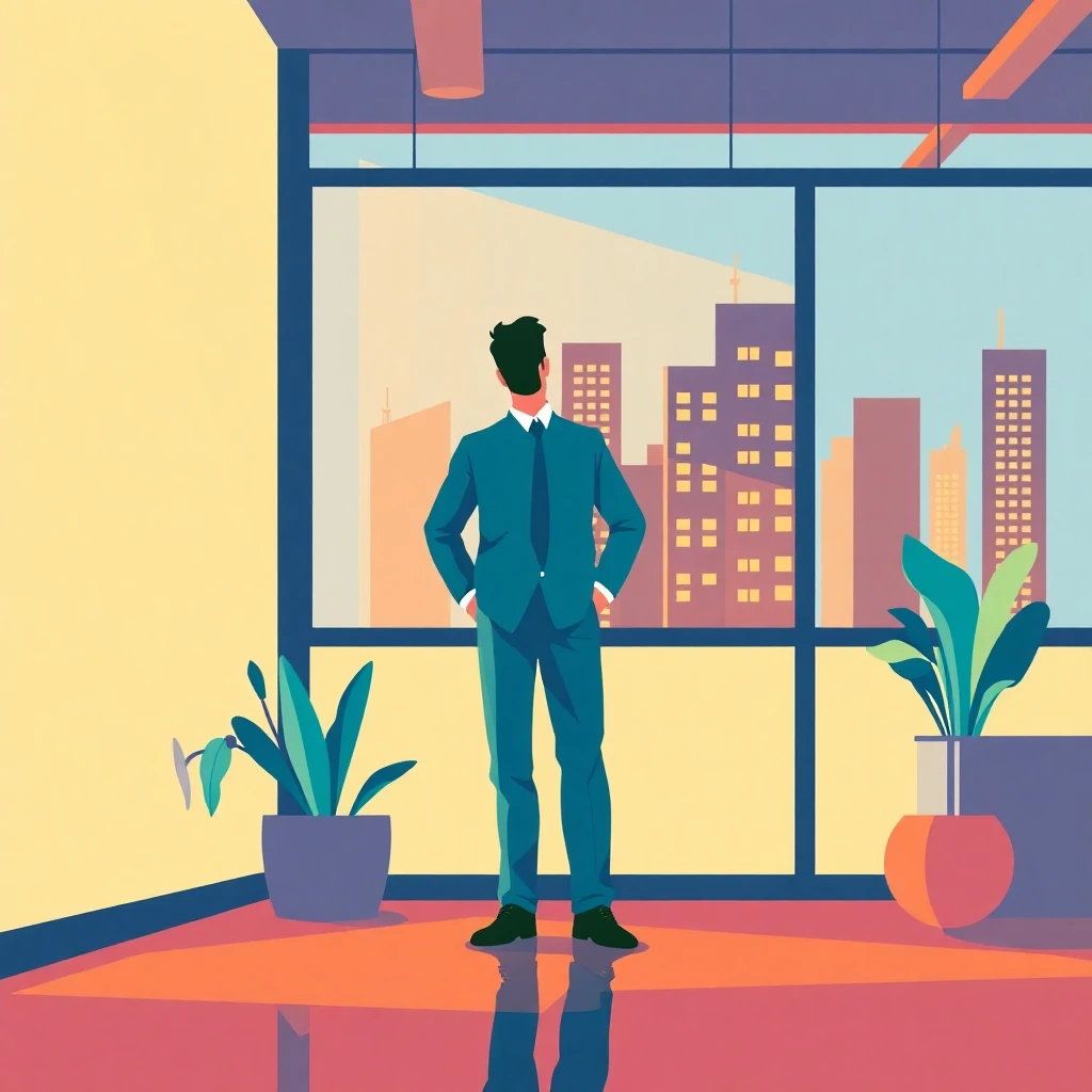 Aspiring leader in the office