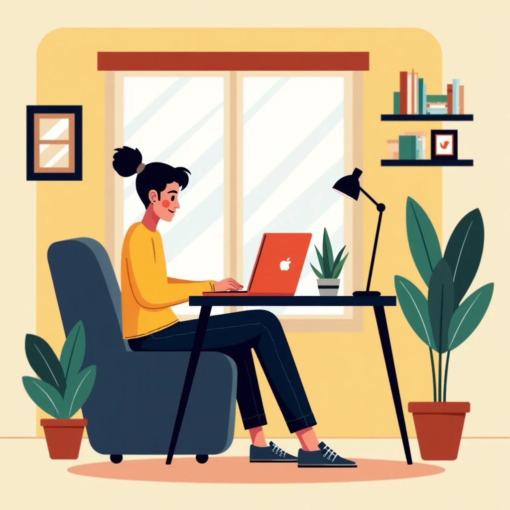 Remote work setup