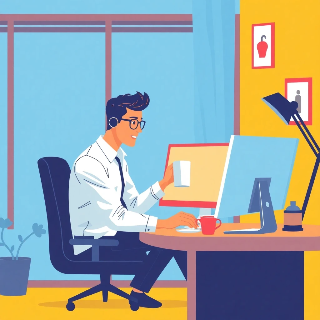 Trabajando remotamente en casa