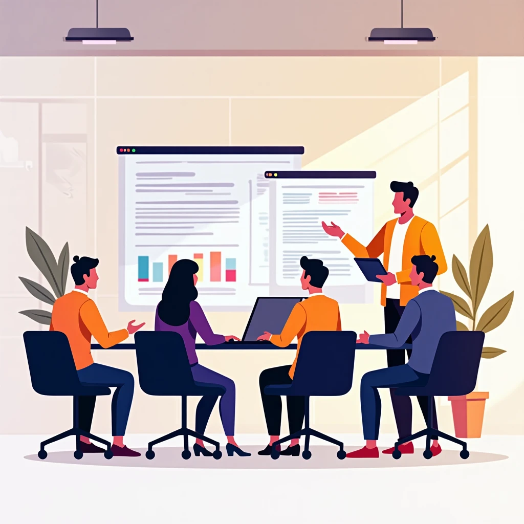 Profesionales de educación en reunión