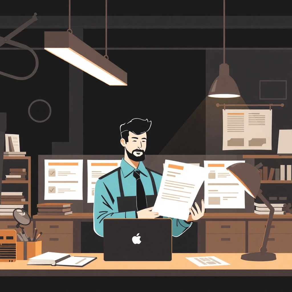 Revisando ofertas de emprego