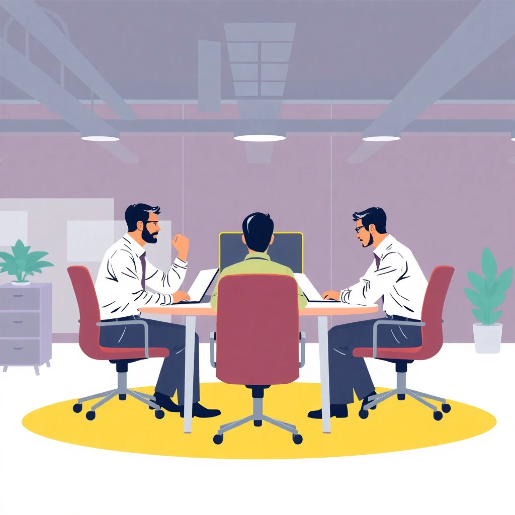 Reunião de equipe de segurança cibernética