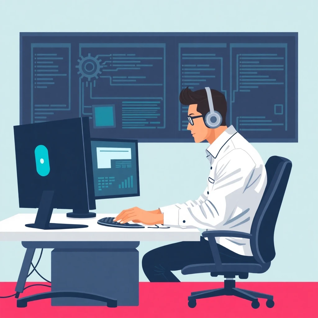 Profissional de TI em ambiente de segurança cibernética