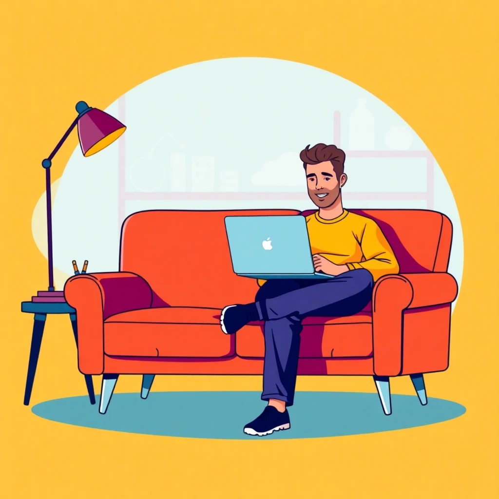 Casual remote work environment