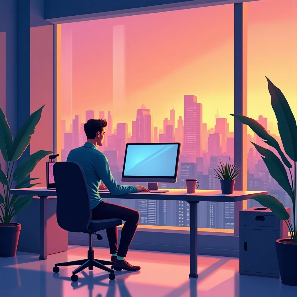 Ideal remote work setting