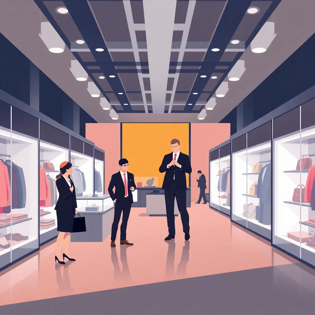 Luxury retail setting