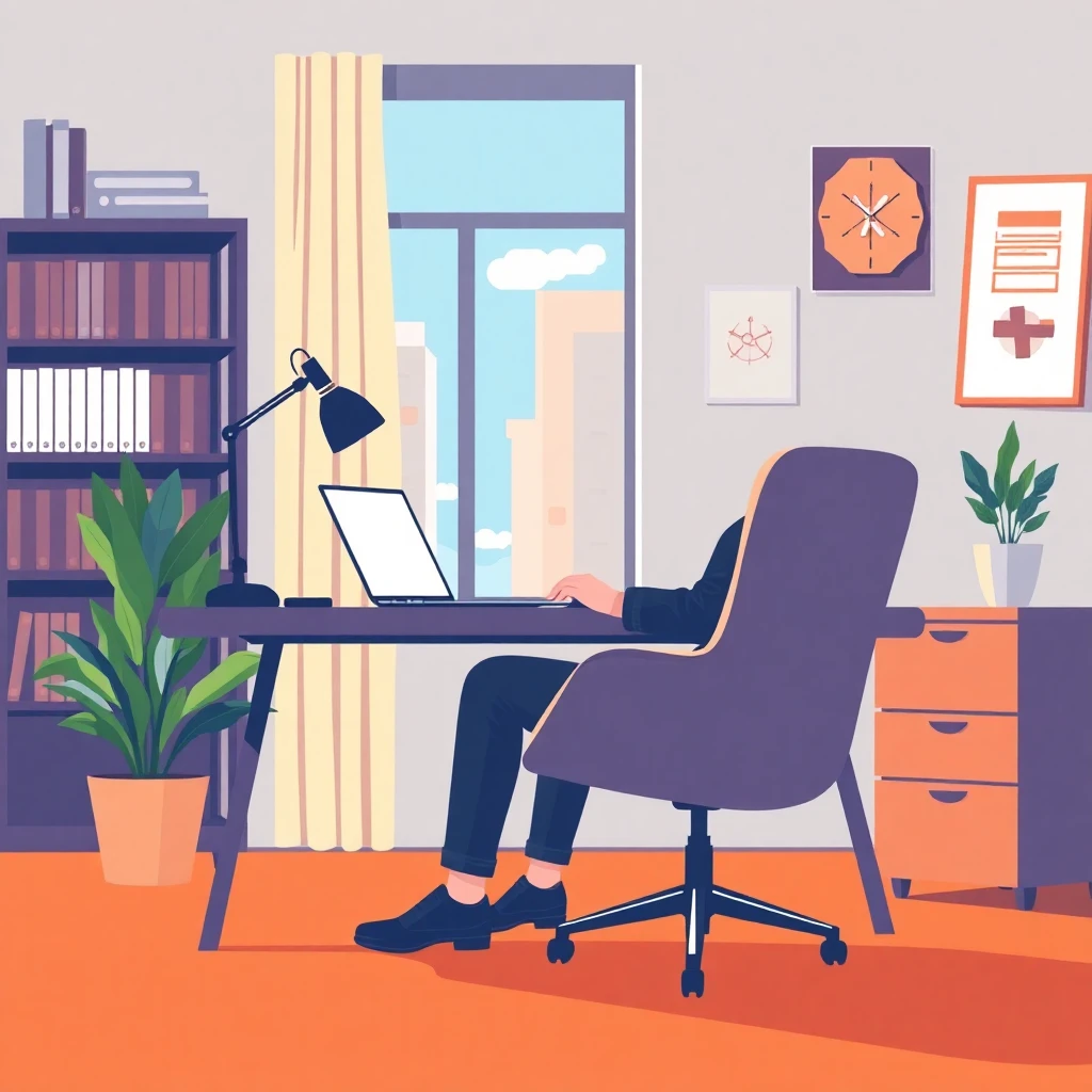 Remote work setup