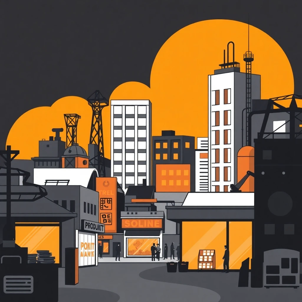 Urban retail scene