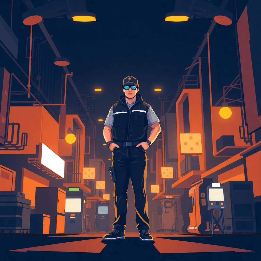 Security guard on duty