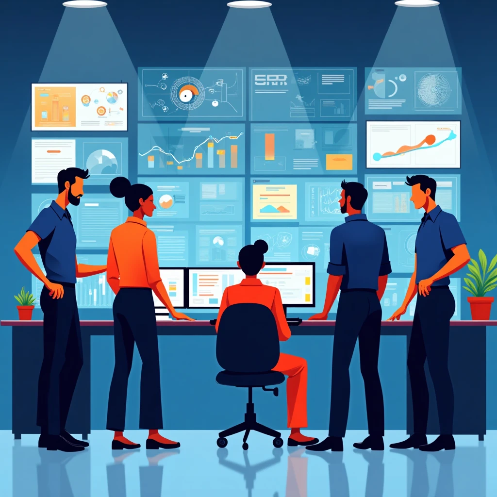 High-tech security team in action