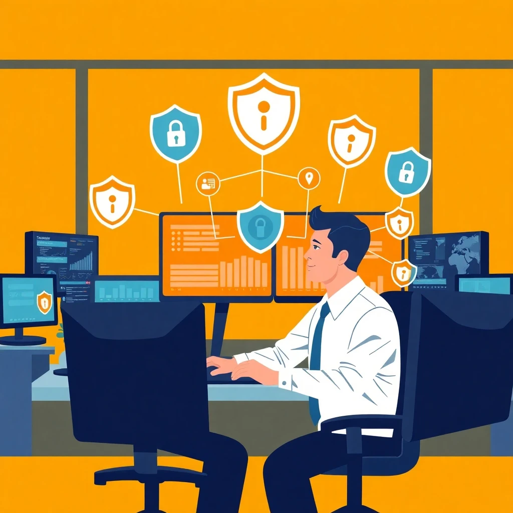 Security professional at work