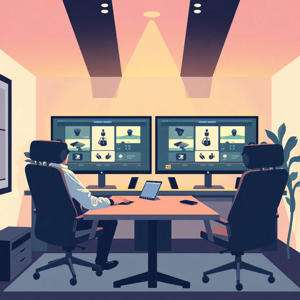 Remote security work setup