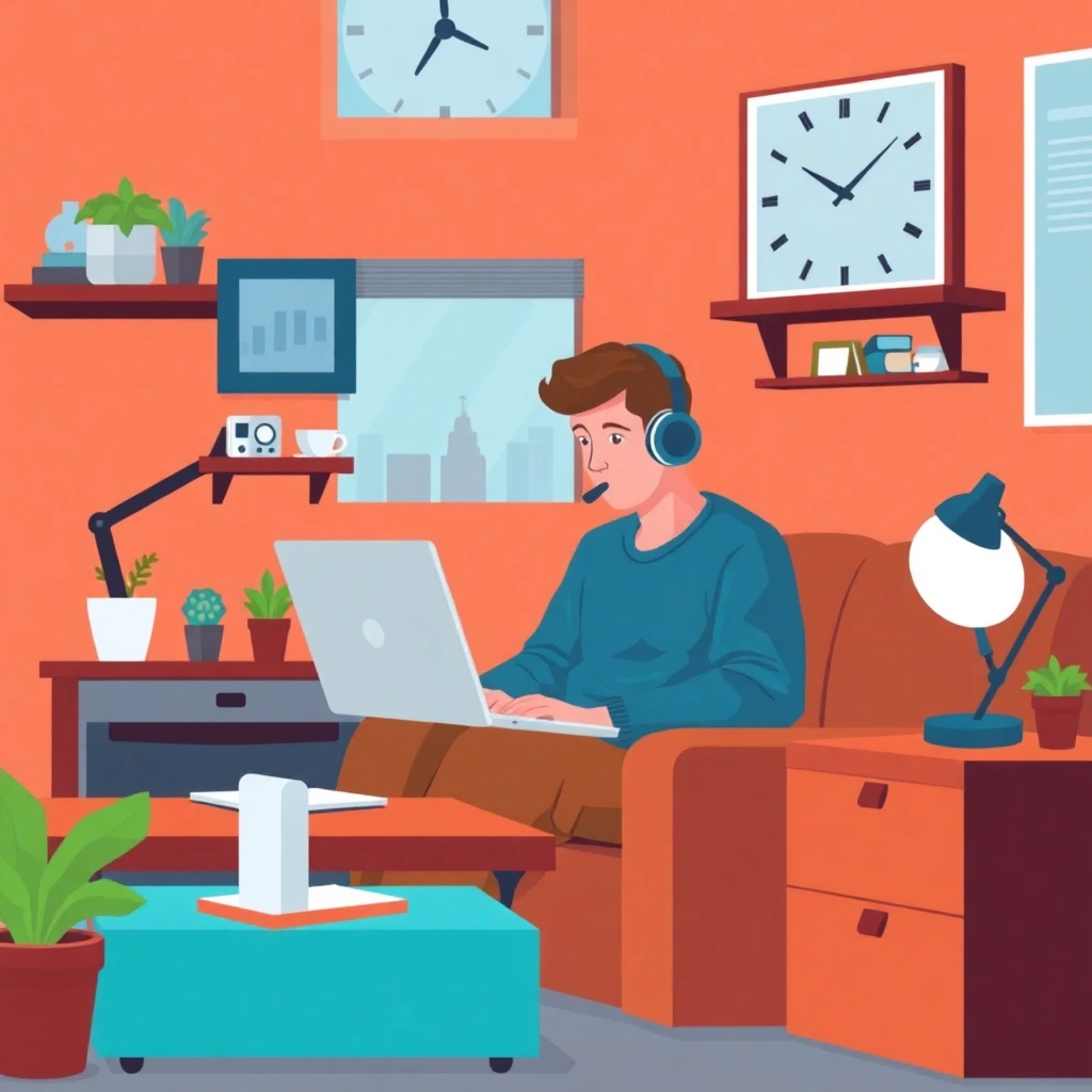 Remote work setup for an interpreter