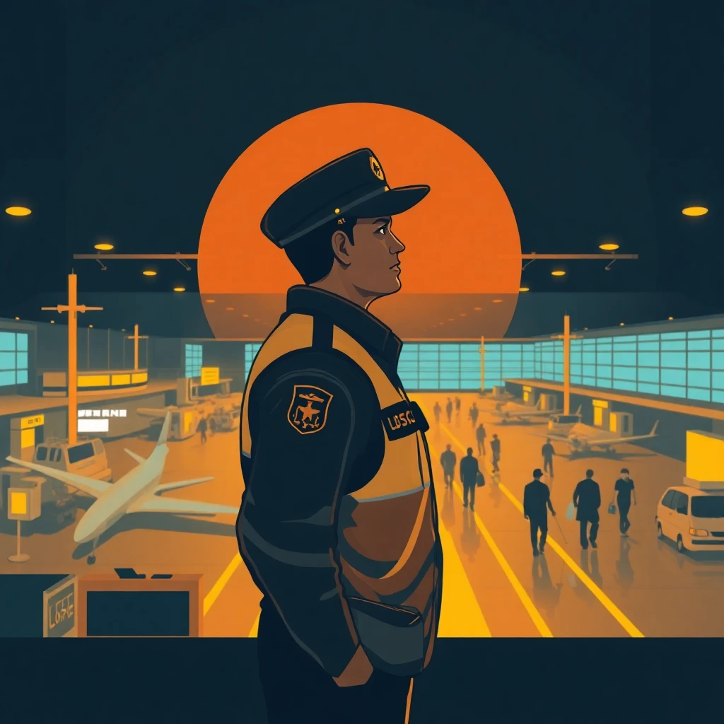 Airport security guard