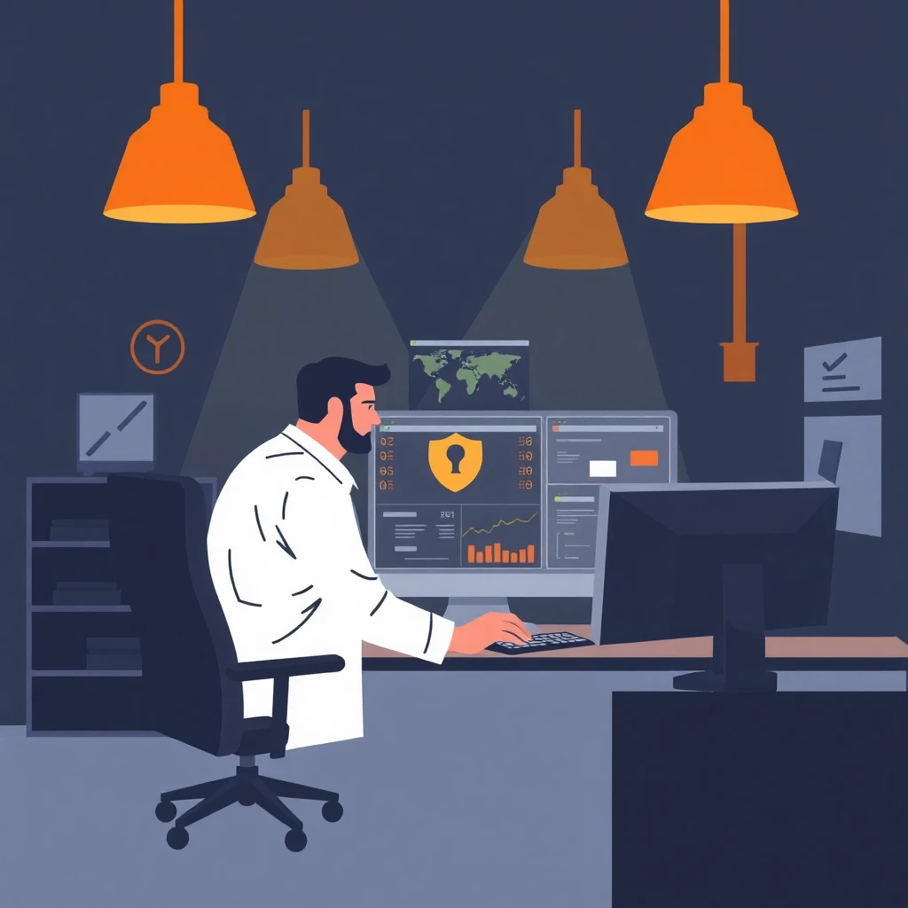 Network Security Consultant at work