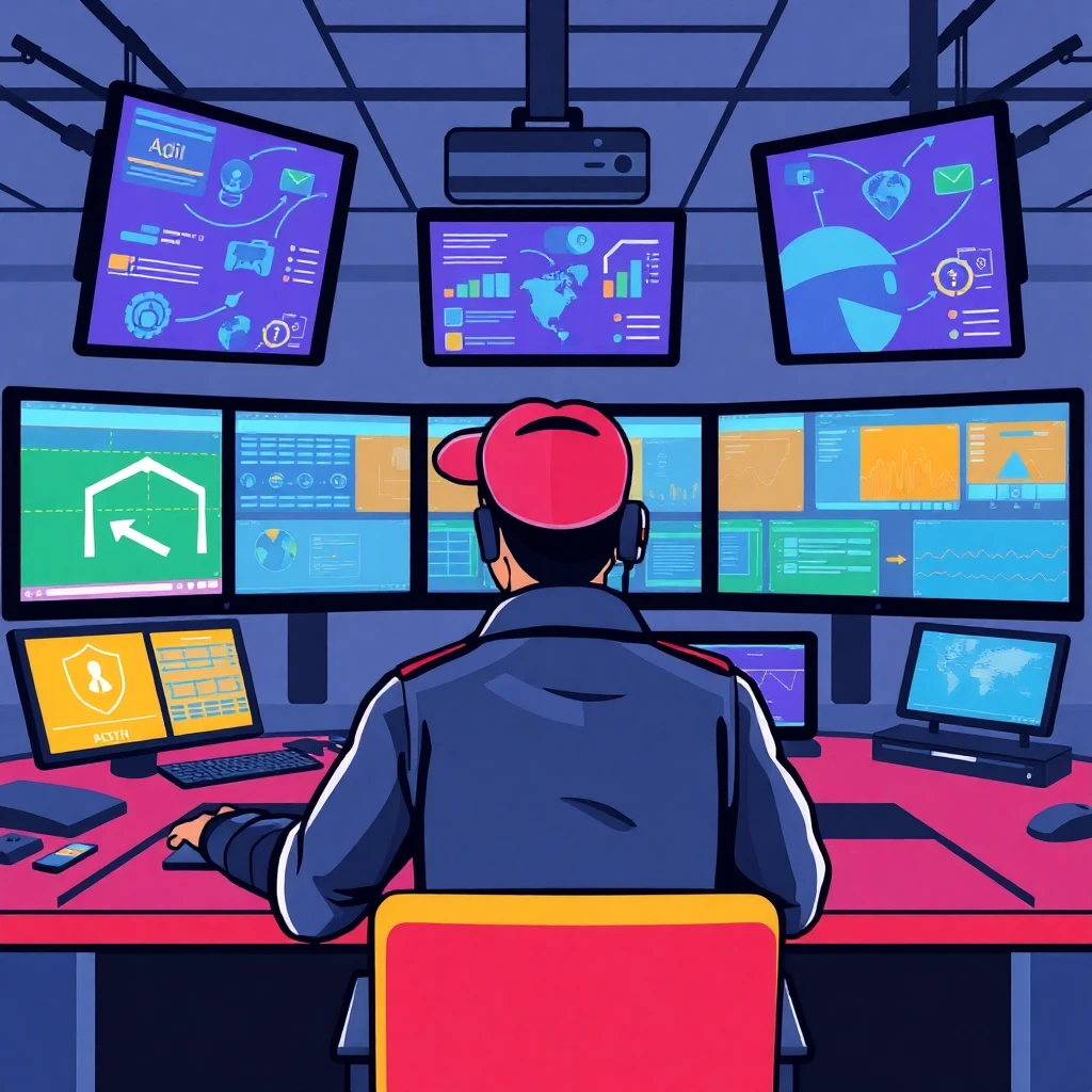 Tech-savvy security officer