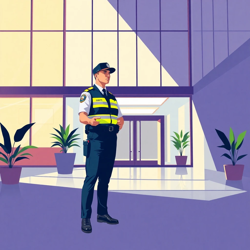 Security guard in office building