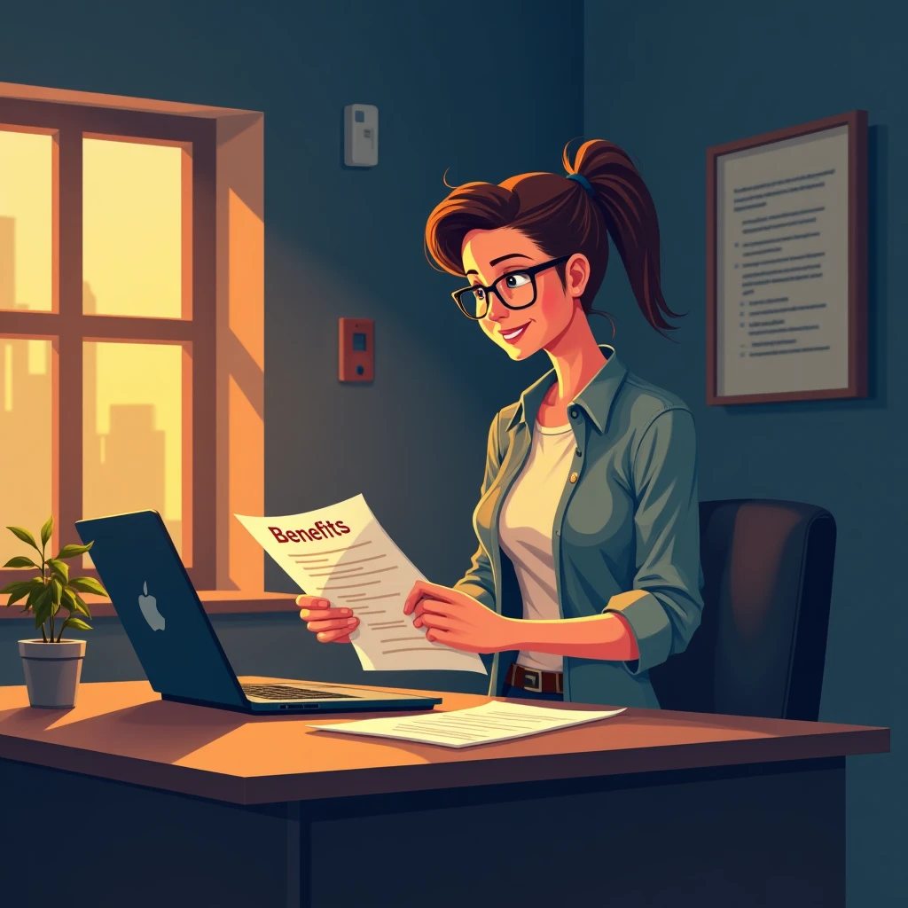 Reviewing job benefits