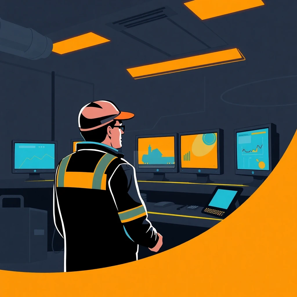 Überwachung im Kontrollraum