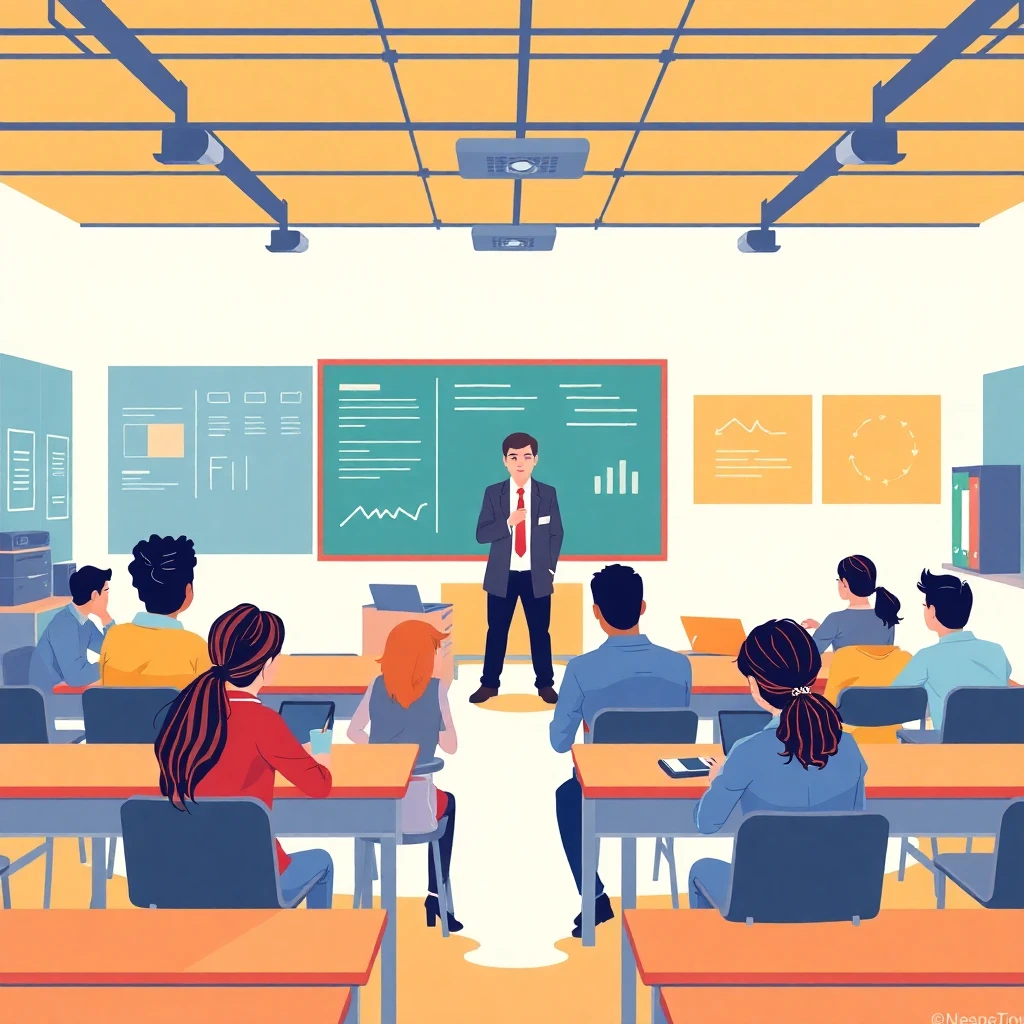 Engaged classroom setting