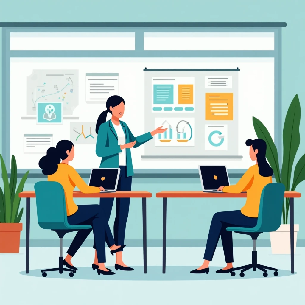 Experienced teacher in action